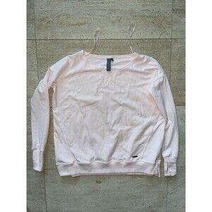 SWEATY BETTY Harmonise Pink Luxe Italian Fleece Sweatshirt Pullover Sz XXS